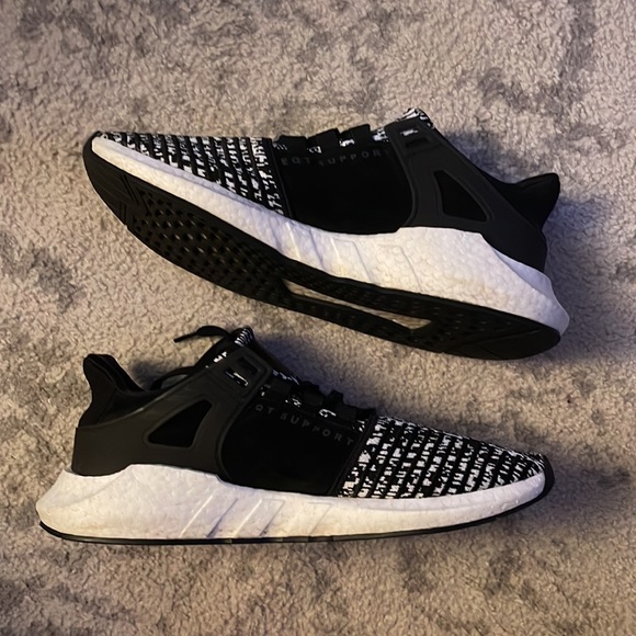 Size 13 - adidas EQT Support 93/17 Black Glitch 2017 - Picture 2 of 5